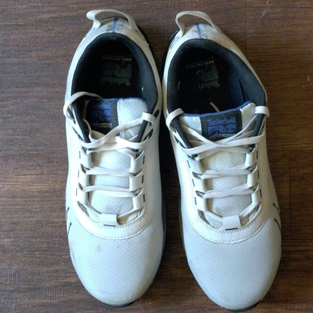 Light Blue Timberland Pro Overdrive Composite Safety Toe Shoes Size 10